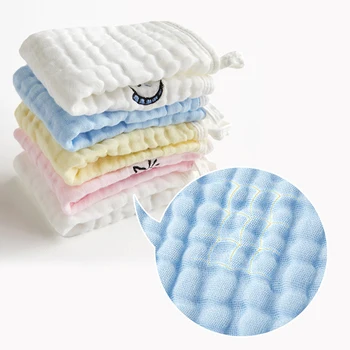 5tk Sülg Rätik Hingav Pehme Tütarettevõtjate Beebi Caring Pakkumise Imiku Väike Ruut Vastsündinud Cotton Baby Armas Multikas Rätik