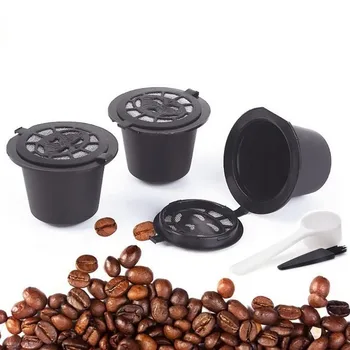 1/3/6tk Korduvkasutatavad Nespresso Kohvi Kapslid Cup Korduvtäidetavaid Kohvi Täiendamise Filter Cup Nespresso Kapsel Kohvimasin