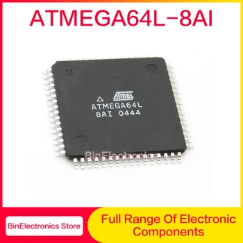 1-50TK ATMEGA64L-8AI SMD TQFP-64 ATMEGA64 8-bitine Mikrokontroller-AVR-Core Protsessor täiesti Uus Originaal Laos