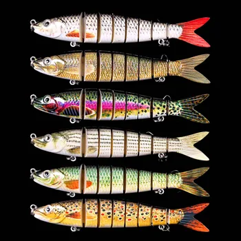 12.5 cm, 22g Kalapüügi Wobbler 8 Segmenti Kunstlik Raske Sööt Multi Mitte Swimbait Kalapüügi Peibutis Lahendada Bass