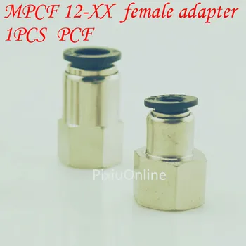 1TK YT357 MPCF 12-XX naine adapter PCF kiirkinnitusega Kiire-ühendage pistikud Kohaldata silindri PU toru solenoidventiil