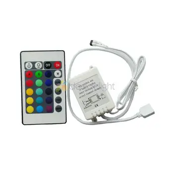 5tk RGB LED Kontroller 24 Võtmed IR Remote DC12V jaoks SMD 3528 5050 RGB LED SMD Valgus