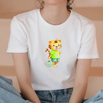 Armas Tiiger Harajuku Kawaii T-Särk Naiste Ullzang Tshirt Naljakas Cartoon T-särk Armas Anime, Top Tee Emane