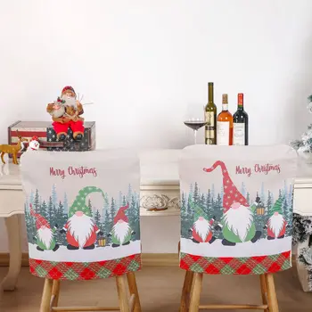 Christmas cartoon näota eakate tooli kate elutuba restoran star hotel kaunistamiseks tagasi laud ja tool teenetemärgid