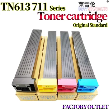 Copier Toner Cartridge Kasutamiseks Konica Minolta Bizhub C754E C654E C652 C552 C452 502 602 TN613 TN711 C451 C550 C650 C754 C654