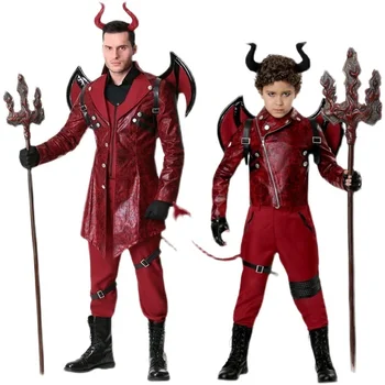 Halloween Kostüüm Staadiumis täitmiseks Cosplay Filmi Tegelase Kostüüm Põrgu Devil Demon Kostüüm Kurat Cosplay Täiskasvanud Lapsed