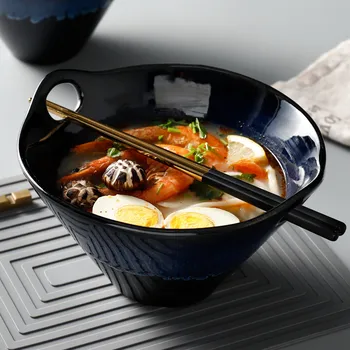 Jaapani stiilis Kodu Decor Lauanõud nuudel supp riis kaussi Portselanist kaussi õhtusöök