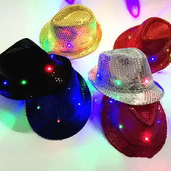 Jazz Müts Hõõguv Litrid LED Kaasaskantav Särav Müts Täitmise eest