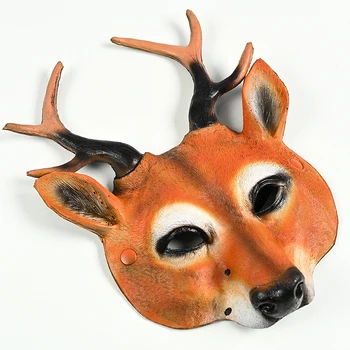 Jõulud Põhjapõdrad Cosplay Maskid Armas Hirve Pea Mask 3D-Loomade Mask Realistlik Halloween Palli Karneval Pool Maski Rolli Mängida Rekvisiidid