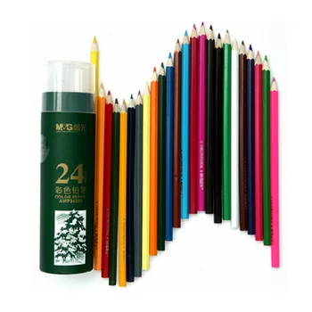 Laadi puidu värvi pliiats joonis 24 36 48 eri värvilised pliiatsid pack Stationery Office tarvikud koolitarbed