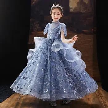 Lapse Tüdrukute Õhtu Kleidid on Väga Elegantne jõulupidu Kleit Pikk Luksus 2022 Ametlik Gala Lapsed Pall Kleit Sünnipäeva Kostüüm