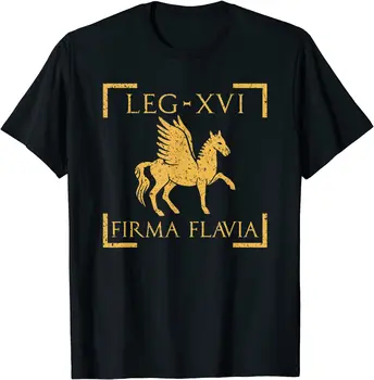 Legio XVI, Flavia Firma. Pegasus Embleemi Rooma Leegion T-Särk. Lühikesed Varrukad 100% Puuvill Casual T-särgid Lahti topp Suurus S-3XL