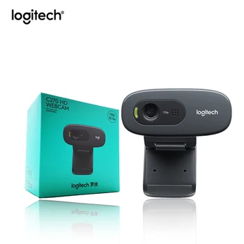 Logitech C270 HD Video 720P Veebikaamera, Sisseehitatud Micphone USB2.0, Mini Arvuti, Kaamera, ARVUTI Sülearvuti videokonverentsi Kaamera Originaal