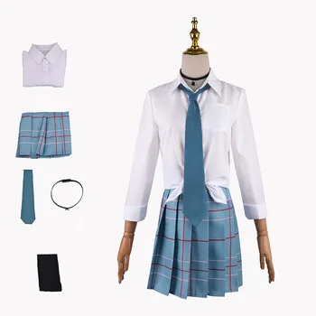 Minu Kleit-Up Kallis Kostüüm Kitagawa Marin Cosplay Parukas Koolitüdruk koolivormid Ülikond Naiste JK Ühtne Seelikud