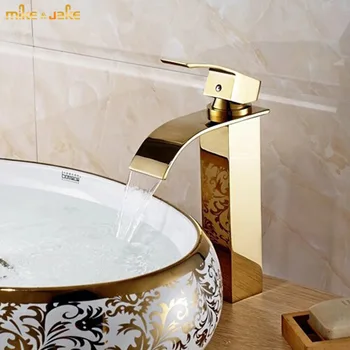 Suure Kuldse vannitoa segisti juga valamu segisti puuduta kuldne juga puuduta kuld puuduta valamu segisti