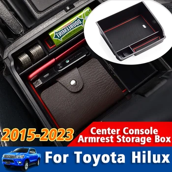 Toyota Hilux SR5 REVO AN120 AN130 120 130 2015-2023 Center Console Paagi Taga Ladustamise Kasti Korraldaja Sahtel 2021 2020