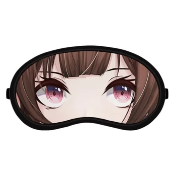 Tüdrukud Edetabeli Anime Silmade Mask Naine Cartoon Mood Eyepatch Inimese jaoks Mugav Pehme Magada Eyeshade Unisex Cosplay Sõge