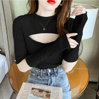 Uus korea fashion vabaaja naiste sexy tops daam ilus kena naine Tshirts naine esteetiline Naiste riided dropshipping