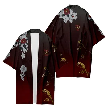 VTuber Vox Varjatud Kimono Jakk Rüü Cospaly Kostüüm Prindi Vabaaja Mantel
