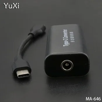YuXi 1tk/palju USB-Tüüp C-DC5.5*2.1 square naine Power Adapter Converter Sülearvuti Võim Jack Connector Square Plug Female